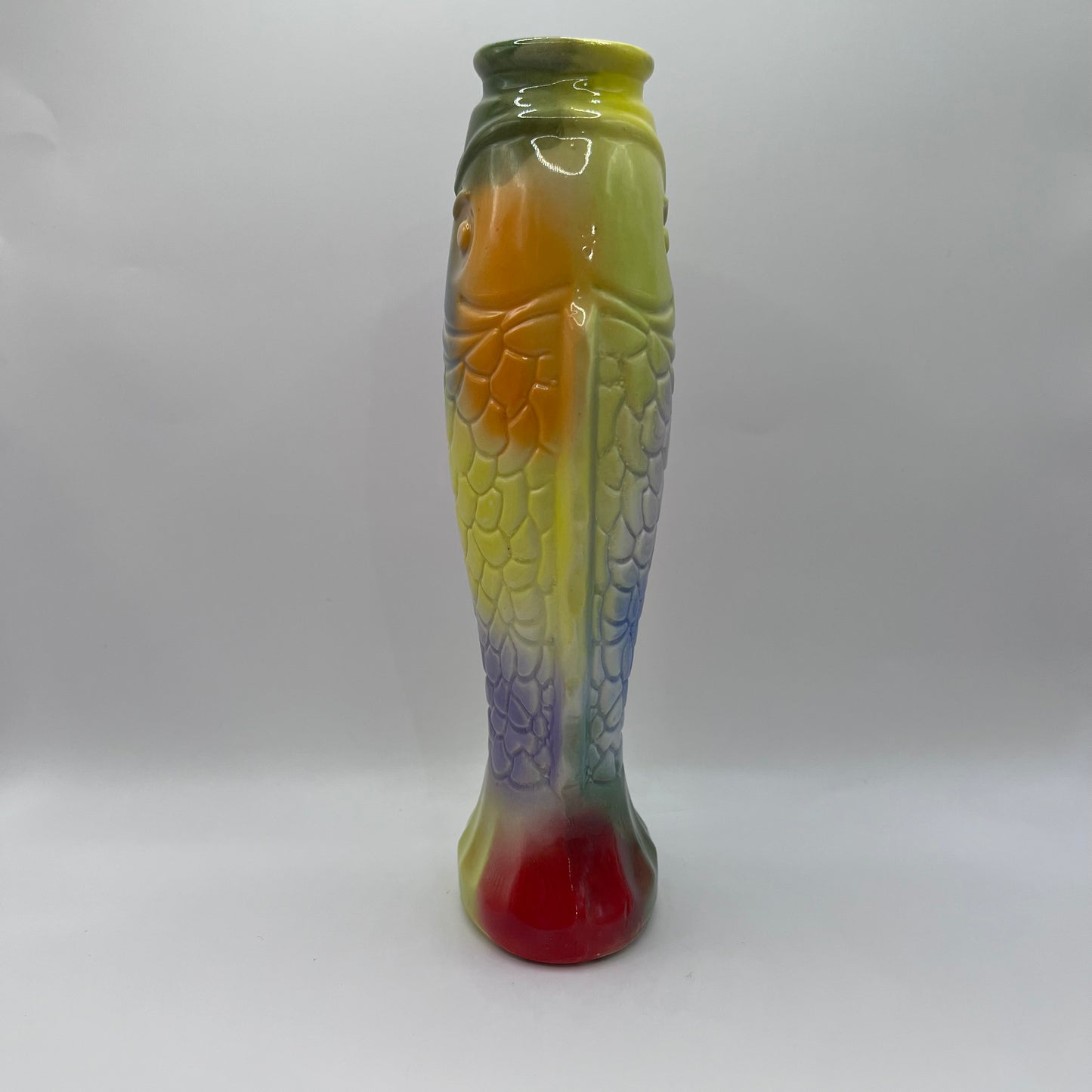 Rainbow Fish Vase